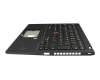 PK131L11B16 original Lenovo keyboard incl. topcase FR (french) black/black with backlight and mouse-stick