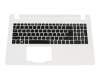 PK131NX1A10 original Acer keyboard incl. topcase DE (german) black/white