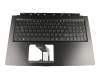 PK131TY1A10 original Acer keyboard incl. topcase DE (german) black/black with backlight
