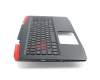 PK131TY1B10 original Acer keyboard incl. topcase DE (german) black/black with backlight