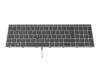 PK132UQ1A11 original HP keyboard DE (german) black/silver with backlight and mouse-stick