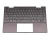 PK132V61C11 original HP keyboard incl. topcase DE (german) black/black with backlight