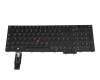 PK132XX1B12 original Lenovo keyboard DE (german) black/black with backlight and mouse-stick