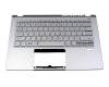 PK1334G1G00 original Acer keyboard incl. topcase US (english) silver/silver with backlight