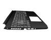 PK133AU130 original Acer keyboard incl. topcase DE (german) black/white/black with backlight