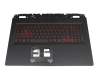 PK133SY1B13 original Acer keyboard incl. topcase DE (german) black/black with backlight