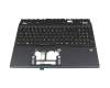 PK1392L1C13 original Acer keyboard incl. topcase DE (german) black/black with backlight