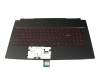 PN095689 original MSI keyboard incl. topcase DE (german) black/red/black with backlight