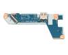 Power button/USB board original suitable for Lenovo V17 G4 IRU (83A2)