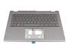 QV03P_A10EWL original Acer keyboard incl. topcase DE (german) grey/grey with backlight