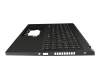 QV05P_N40BWL original Acer keyboard incl. topcase DE (german) black/black with backlight
