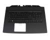SGM46006A0800021 original Acer keyboard incl. topcase SF (swiss-french) black/black with backlight