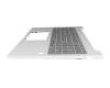 SN1C64B10 original HP keyboard incl. topcase DE (german) grey/silver with backlight