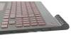 SN20M27438 original Lenovo keyboard incl. topcase DE (german) black/black with backlight