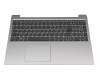 SN20M62946 original Lenovo keyboard incl. topcase FR (french) grey/silver