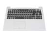 SN20M63112 original Lenovo keyboard incl. topcase DE (german) grey/white