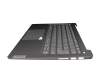 SN21B40903 original Lenovo keyboard incl. topcase DE (german) grey/grey with backlight