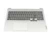 SN21B41045 original Lenovo keyboard incl. topcase DE (german) black/silver with backlight