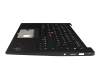 SN21D05733 original Lenovo keyboard incl. topcase DE (german) black/black with backlight and mouse-stick