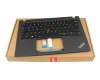 SN21D68569 original Lenovo keyboard incl. topcase DE (german) black/black with backlight and mouse-stick