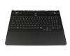SN21Q53010 original Lenovo keyboard incl. topcase UK (english) black/silver with backlight