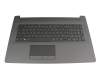 SN91742 original LiteOn keyboard incl. topcase UK (english) black/black (with PTP/for DVD, surface structure ‘brushed black’)