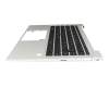 SN9191BL2 original HP keyboard incl. topcase DE (german) black/silver with backlight and mouse-stick