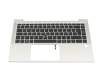 SN9191BL2 original HP keyboard incl. topcase DE (german) black/silver with backlight