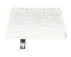 ST61D66407 original Lenovo keyboard incl. topcase DE (german) white/white with backlight