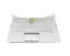 SV03P_A84SWL original Acer keyboard incl. topcase CH (swiss) silver/silver with backlight