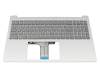 T048H1 Keyboard incl. topcase DE (german) grey/silver