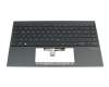 T050A1 Keyboard incl. topcase DE (german) dark grey/grey with backlight