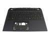 T106C1 Keyboard incl. topcase DE (german) black/black with backlight