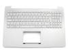 T2501V Keyboard incl. topcase DE (german) silver/silver with backlight (for models with HDD)
