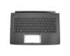 T51451 Keyboard incl. topcase DE (german) black/black with backlight