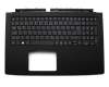 T7592G Keyboard incl. topcase DE (german) black/black with backlight