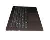 TBY920 Keyboard incl. topcase DE (german) grey/bronze with backlight