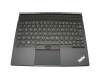 TP00082k1 original Lenovo keyboard incl. topcase DE (german) black/black with backlight and mouse-stick