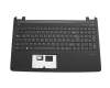 TP6661 Keyboard incl. topcase DE (german) black/black Includes red WASD arrows