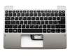TSW014 Keyboard incl. topcase DE (german) black/grey