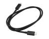 Thunderbolt data / charging cable black 0,80m suitable for Asus ZenBook Pro 15 Flip UP6502ZA