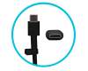 USB-C AC-adapter 45 Watt EU wallplug original for Asus Chromebook Flip C214MA