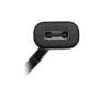 USB-C data / charging cable black original 0,18m suitable for Lenovo ThinkPad X1 Carbon G10 (21CC)