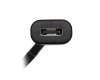 USB-C data / charging cable black original 0,18m suitable for Lenovo ThinkPad X1 Nano Gen 2 (21E8/21E9)