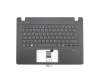 V139330AK1 original Acer keyboard incl. topcase DE (german) black/black