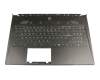 V143422FK1 original Sunrex keyboard incl. topcase DE (german) black/black with backlight