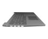 V161420AK1-GR original Sunrex keyboard incl. topcase DE (german) grey/silver