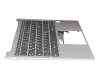 V161520GK1-GR original Sunrex keyboard incl. topcase DE (german) grey/silver with backlight