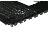 V170146DK1 original Sunrex keyboard incl. topcase DE (german) black/black with backlight