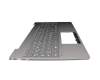 V171020BK1-GR original Sunrex keyboard incl. topcase DE (german) grey/grey with backlight
